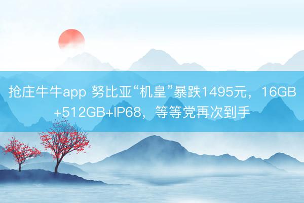 抢庄牛牛app 努比亚“机皇”暴跌1495元，16GB+512GB+IP68，等等党再次到手